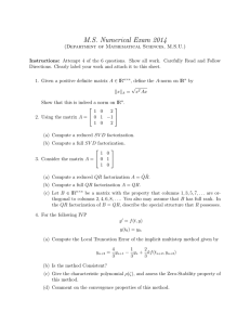 M.S. Numerical Exam 2014