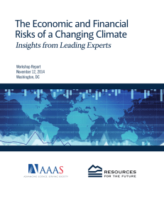 The Economic and Financial Risks of a Changing Climate Workshop Report