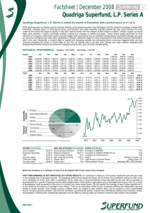 Factsheet Quadriga Superfund, L.P. Series A ended the month of December...