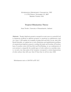Tropical Elimination Theory