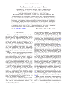 Secondary structures in long compact polymers Richard Oberdorf, Allison Ferguson, Jesper L. Jacobsen,