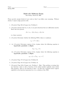 Math 451 Midterm Exam