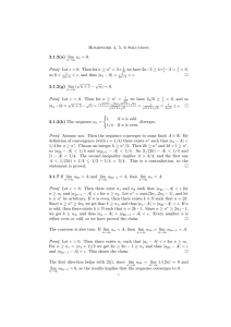 Homework 4, 5, 6 Solutions 2.1.2(a) lim a = 0.