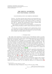 CONFORMAL GEOMETRY AND DYNAMICS Volume 16, Pages 161–183 (June 26, 2012)