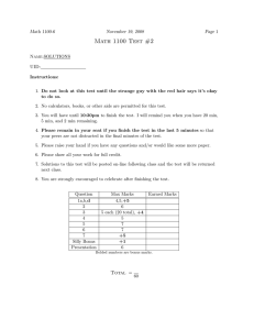 Math 1100 Test #2