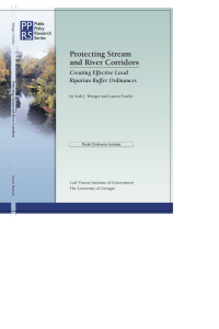 Protecting Stream and River Corridors Creating Effective Local Riparian Buffer Ordinances