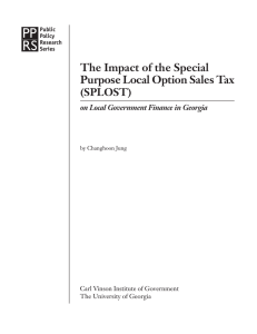PP RS The Impact of the Special Purpose Local Option Sales Tax