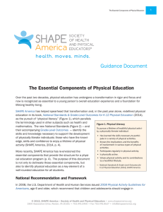 Guidance Document The Essential Components of Physical Education