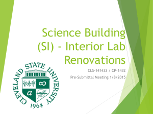 Science Building (SI) - Interior Lab Renovations CLS-141432 / CP-1432