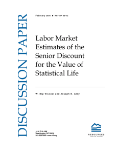 DISCUSSION PAPER Labor Market Estimates of the