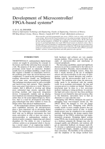 Development of Microcontroller/ FPGA-based systems*