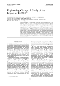 Engineering Change: A Study of the Impact of EC2000*