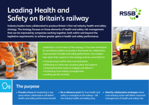 Leading Health and Safety on Britain’s railway