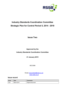 Industry Standards Coordination Committee  Issue Two
