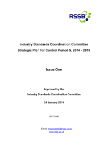 Industry Standards Coordination Committee  Issue One
