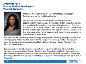 Antoinette Nash Director Modular Development Walmart Stores, Inc