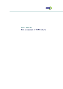 NCN5 Issue 86 Risk assessment of GSM-R failures