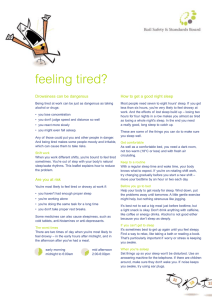 feeling tired? Drowsiness can be dangerous