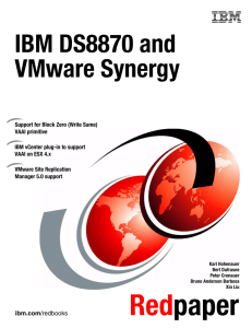 IBM DS8870 and VMware Synergy Front cover