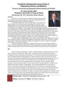 Presidents’ Distinguished Lecture Series in Engineering, Science, and Medicine