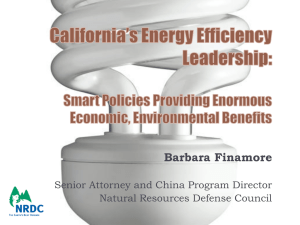 Barbara Finamore Senior Attorney and China Program Director Natural Resources Defense Council