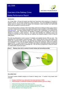 July 2006 Overview of the Railway Crime Safety Performance Report