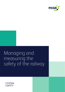 Managing and measuring the safety of the railway