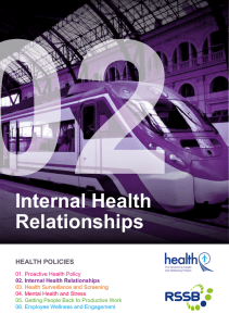 02 Internal Health Relationships HEALTH POLICIES