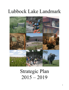 Lubbock Lake Landmark Strategic Plan 2015 – 2019