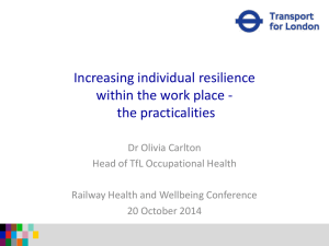Increasing individual resilience within the work place - the practicalities