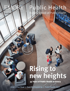 Rising to new heights 35 Years of Public Health at Emory