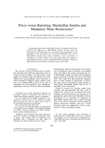 Prices versus Rationing: Marshallian Surplus and 1475-4932