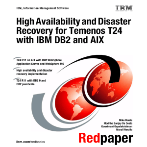 High Availability and Disaster Recovery for Temenos T24 Front cover