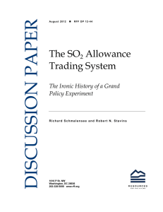 DISCUSSION PAPER The SO Allowance