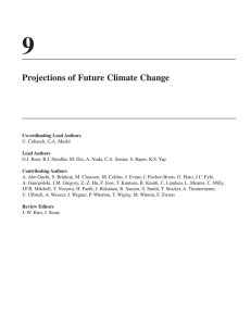 9 Projections of Future Climate Change