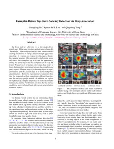 Exemplar-Driven Top-Down Saliency Detection via Deep Association