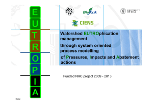 Watershed phication management through system oriented