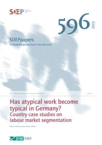 596 Has atypical work become typical in Germany? Country case studies on