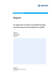 Report An Approach to Select Cost-Effective Risk Countermeasures Exemplified in CORAS