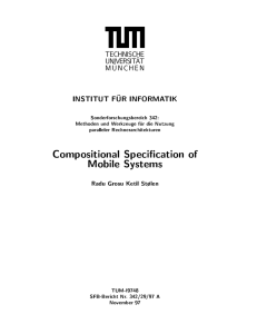 Compositional Specication of Mobile Systems