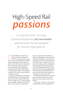 passions  High-Speed Rail D