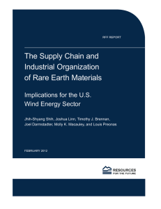 The Supply Chain and Industrial Organization of Rare Earth Materials