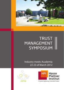 Industry meets Academia 22-23 of March 2012 1
