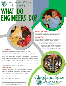 WHAT DO ENGINEERS DO?