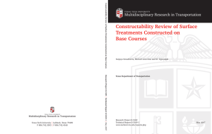 Constructability Review of Surface Treatments Constructed on Base Courses