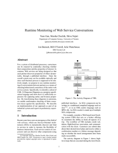 Runtime Monitoring of Web Service Conversations Abstract