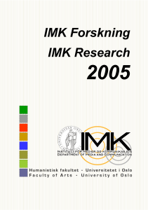 2005 IMK Forskning IMK Research