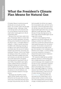 What the President’s Climate Plan Means for Natural Gas Commentary