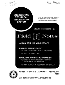 Notes Field A TECHNICAL