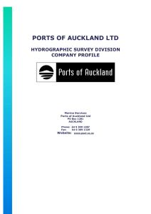 PORTS OF AUCKLAND LTD HYDROGRAPHIC SURVEY DIVISION COMPANY PROFILE